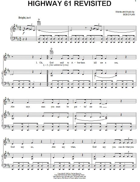 open zoom image for Highway 61 Revisited - Piano/Vocal/Guitar, New, Main
