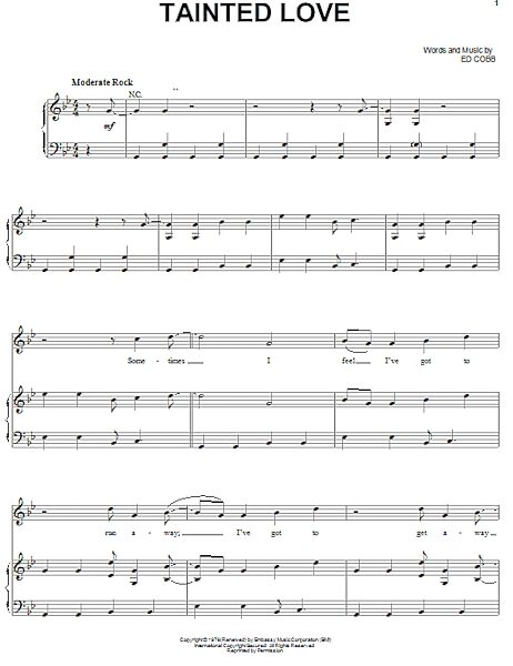 open zoom image for Tainted Love - Piano/Vocal/Guitar, New, Main