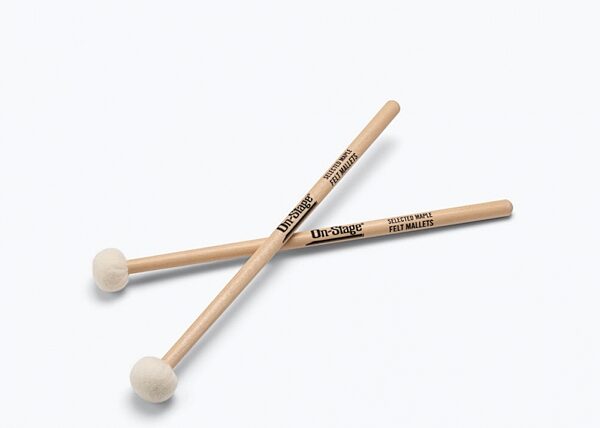 open zoom image for On-Stage WPM200 Felt Tip Mallets, New, Action Position Back