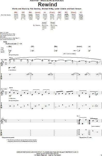 open zoom image for Rewind - Guitar TAB, New, Main