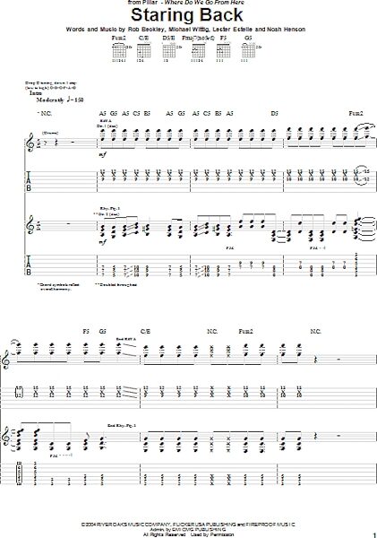 open zoom image for Staring Back - Guitar TAB, New, Main