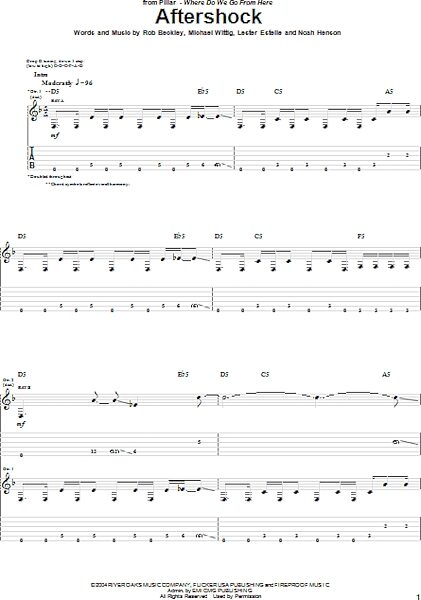 open zoom image for Aftershock - Guitar TAB, New, Main
