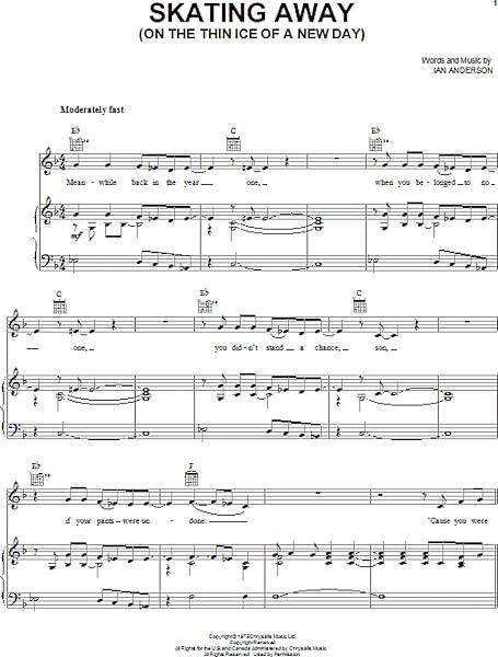 open zoom image for Skating Away (On The Thin Ice Of A New Day) - Piano/Vocal/Guitar, New, Main