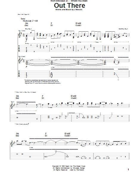 open zoom image for Out There - Guitar TAB, New, Main
