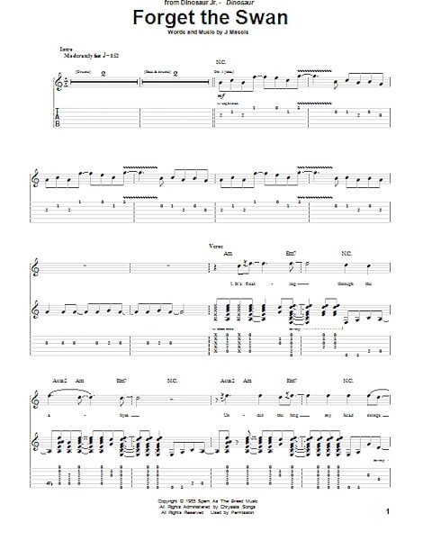 open zoom image for Forget The Swan - Guitar TAB, New, Main
