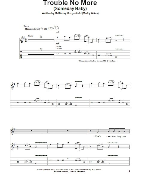 open zoom image for Trouble No More (Someday Baby) - Guitar Tab Play-Along, New, Main