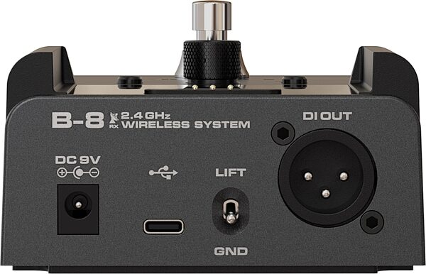 open zoom image for NUX B-8 Guitar Wireless System (with Tuner), New, Rear detail Back
