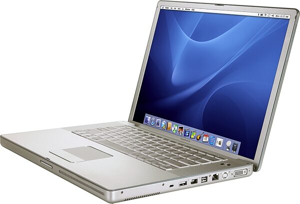 open zoom image for Apple G4 Powerbook Notebook Computer with SuperDrive (1.5Ghz, 15 in.), Side View