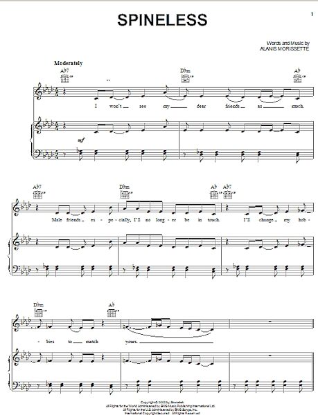 open zoom image for Spineless - Piano/Vocal/Guitar, New, Main