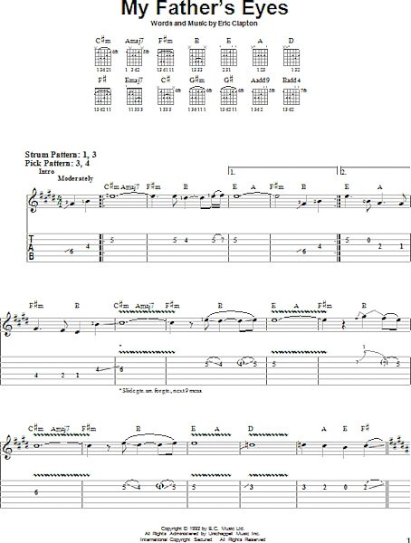 open zoom image for My Father's Eyes - Easy Guitar with TAB, New, Main