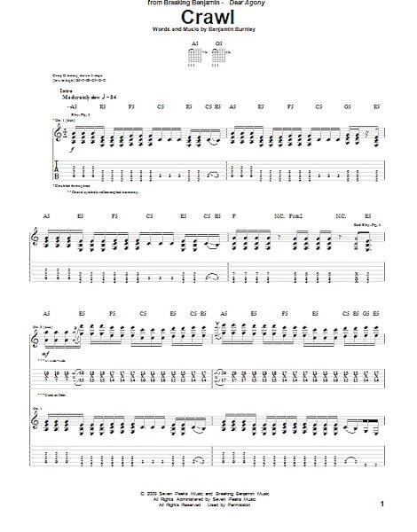 open zoom image for Crawl - Guitar TAB, New, Main