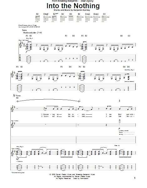 open zoom image for Into The Nothing - Guitar TAB, New, Main
