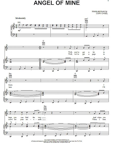 open zoom image for Angel Of Mine - Piano/Vocal/Guitar, New, Main
