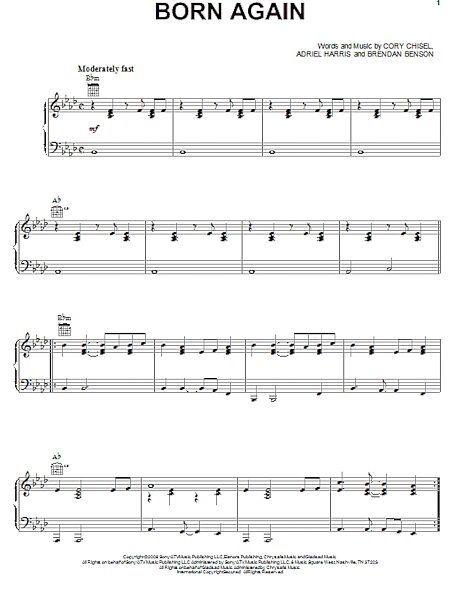 open zoom image for Born Again - Piano/Vocal/Guitar, New, Main