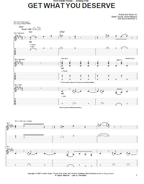 open zoom image for Get What You Deserve - Guitar TAB, New, Main