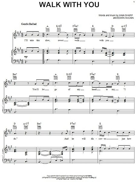 open zoom image for Walk With You - Piano/Vocal/Guitar, New, Main