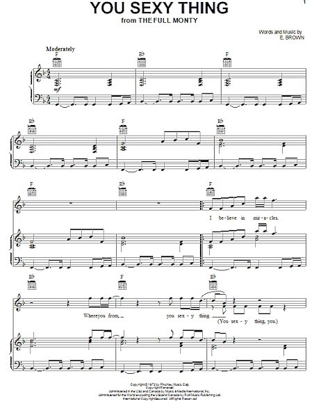 open zoom image for You Sexy Thing - Piano/Vocal/Guitar, New, Main