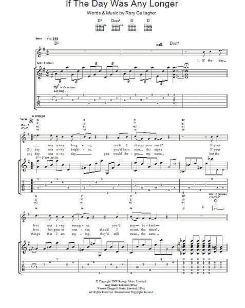 open zoom image for If The Day Was Any Longer - Guitar TAB, New, Main