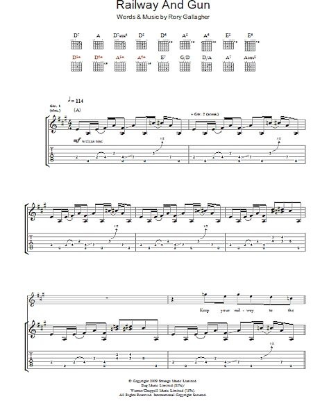 open zoom image for Railway And Gun - Guitar TAB, New, Main