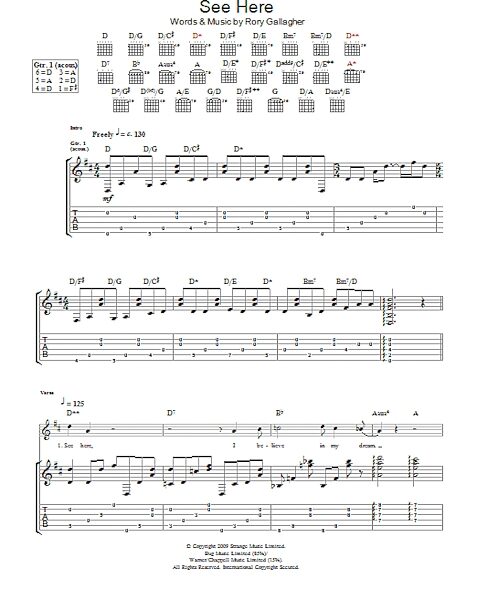 open zoom image for See Here - Guitar TAB, New, Main