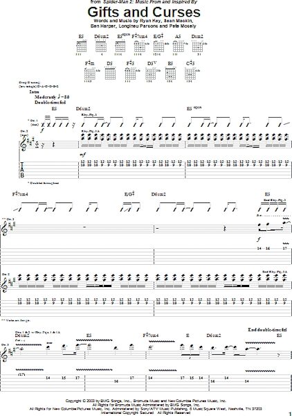 open zoom image for Gifts And Curses - Guitar TAB, New, Main