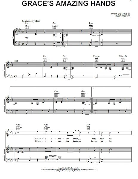open zoom image for Grace's Amazing Hands - Piano/Vocal/Guitar, New, Main