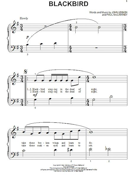 open zoom image for Blackbird - Big Note Piano, New, Main