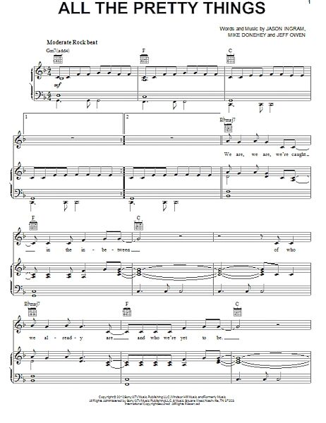 open zoom image for All The Pretty Things - Piano/Vocal/Guitar, New, Main