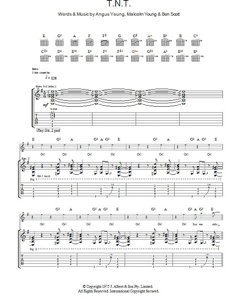open zoom image for T.N.T. - Guitar TAB, New, Main