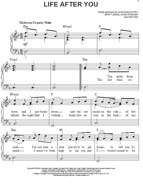 open zoom image for Life After You - Easy Piano, New, Main