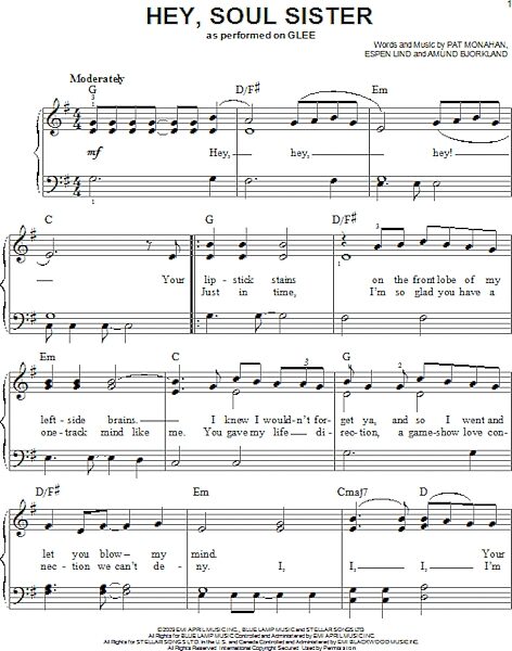 open zoom image for Hey, Soul Sister - Easy Piano, New, Main