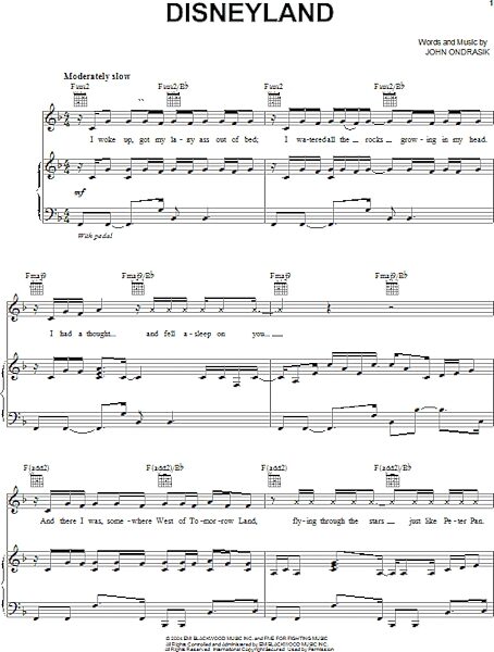 open zoom image for Disneyland - Piano/Vocal/Guitar, New, Main
