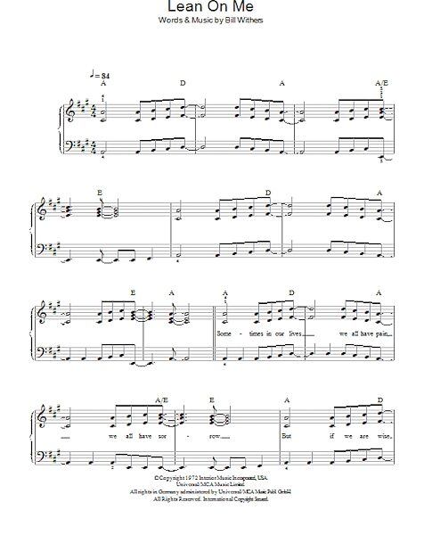 open zoom image for Lean On Me - Easy Piano, New, Main