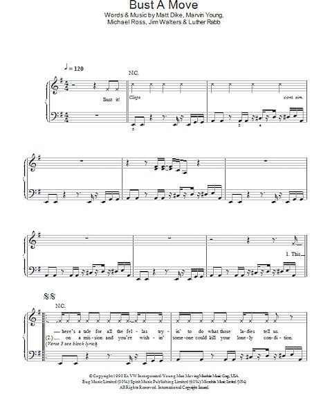 open zoom image for Bust A Move - Easy Piano, New, Main