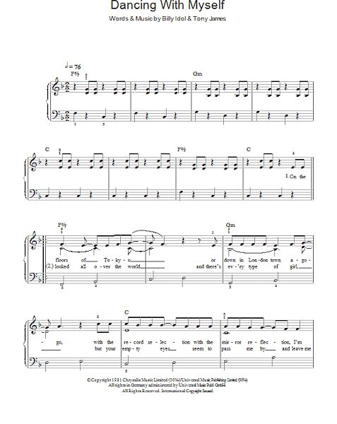 open zoom image for Dancing With Myself - Easy Piano, New, Main