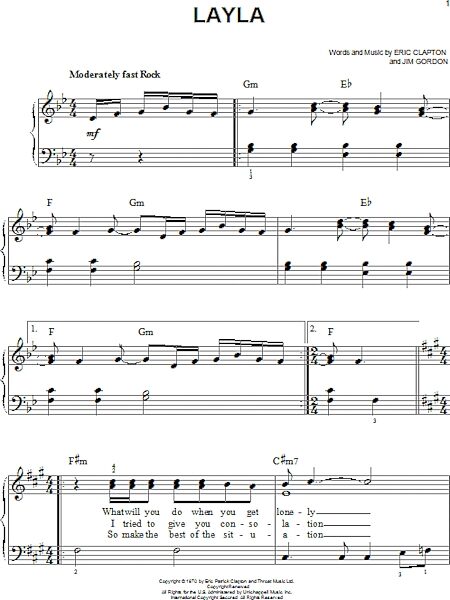 open zoom image for Layla - Easy Piano, New, Main