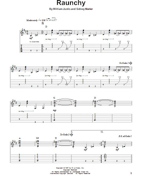 open zoom image for Raunchy - Guitar Tab Play-Along, New, Main