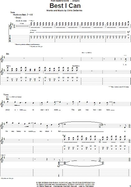open zoom image for Best I Can - Guitar TAB, New, Main