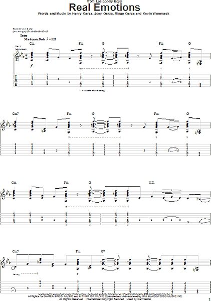 open zoom image for Real Emotions - Guitar TAB, New, Main