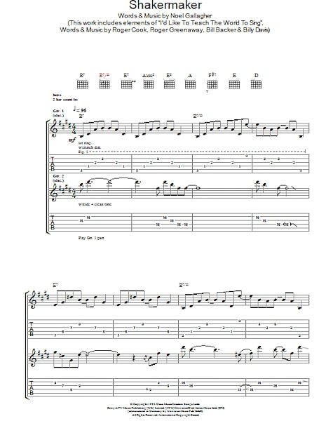 open zoom image for Shakermaker - Guitar TAB, New, Main