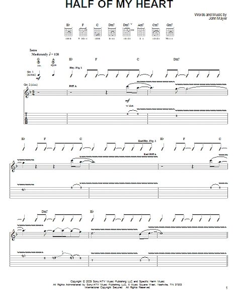 open zoom image for Half Of My Heart - Easy Guitar, New, Main