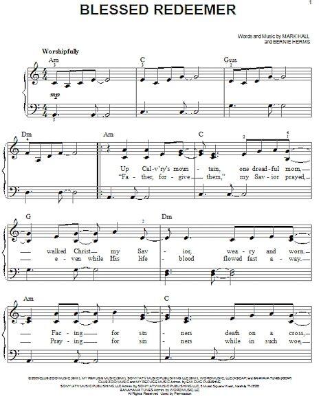 open zoom image for Blessed Redeemer - Easy Piano, New, Main