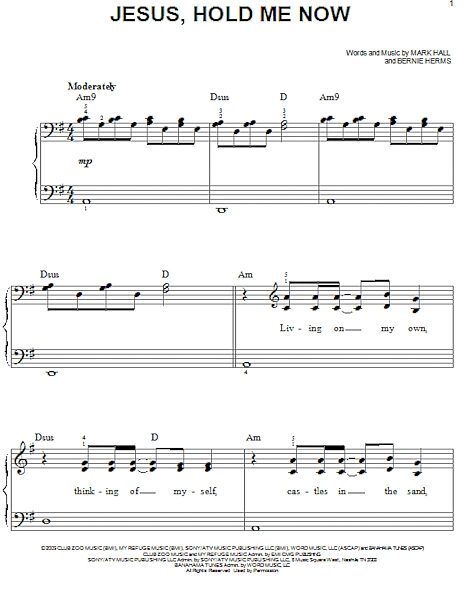 open zoom image for Jesus, Hold Me Now - Easy Piano, New, Main