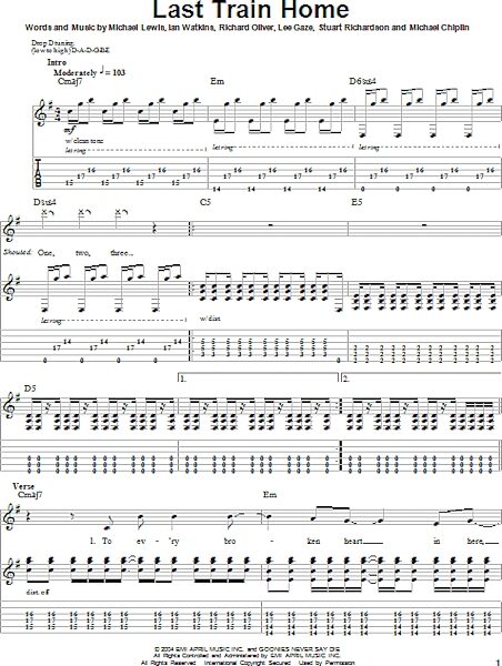 open zoom image for Last Train Home - Guitar Tab Play-Along, New, Main