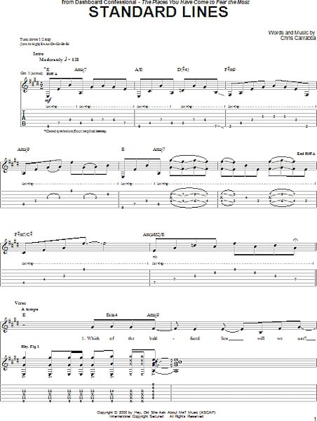 open zoom image for Standard Lines - Guitar TAB, New, Main