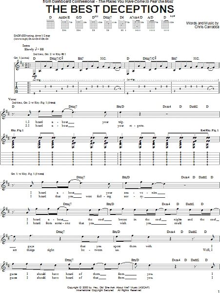 open zoom image for The Best Deceptions - Guitar TAB, New, Main