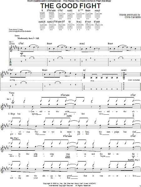 open zoom image for The Good Fight - Guitar TAB, New, Main