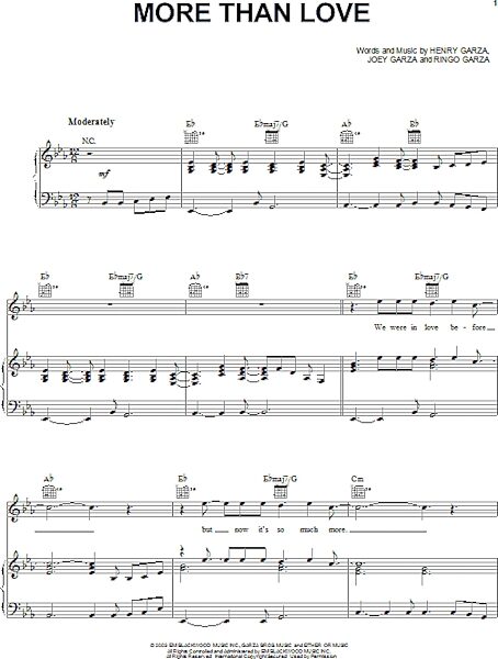 open zoom image for More Than Love - Piano/Vocal/Guitar, New, Main