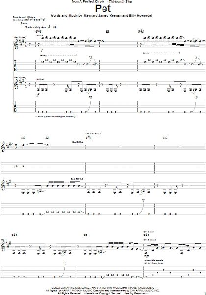 open zoom image for Pet - Guitar TAB, New, Main