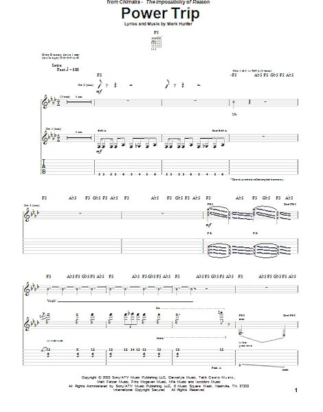 open zoom image for Power Trip - Guitar TAB, New, Main